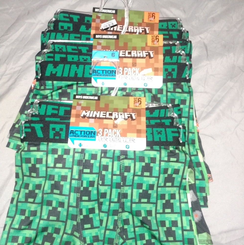 Minecraft 3 pack boys briefs